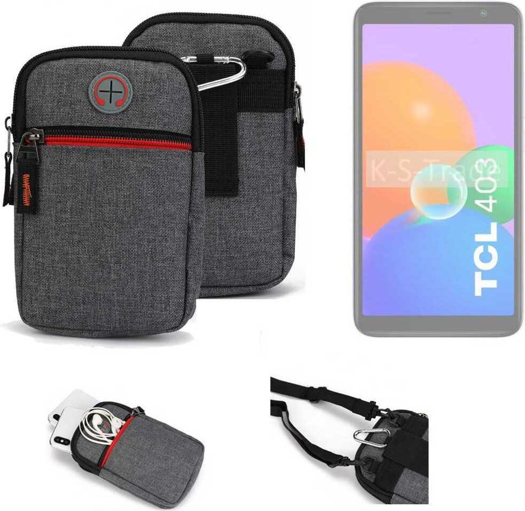 K-S-Trade Holster Gürteltasche kompatibel mit TCL 403 Handy Produktbild 