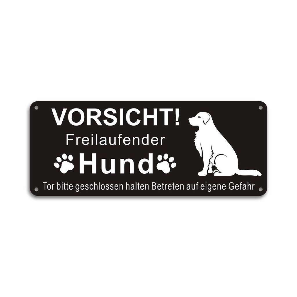 Heikoeco® Vorsicht Hund Schild, Warnschild Hund, Warnung Produktbild 