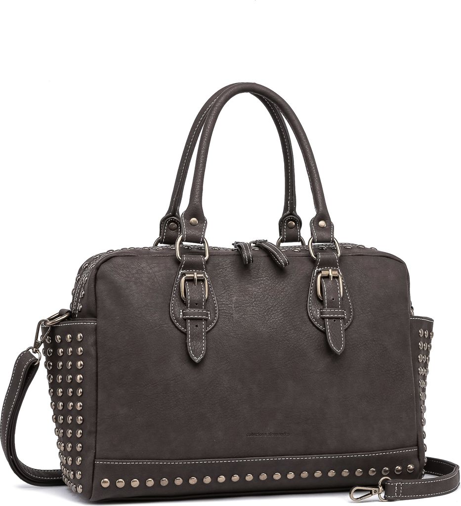 Handtasche Boho aus stark strukturiertem, griffigen Material von collezione alessandro