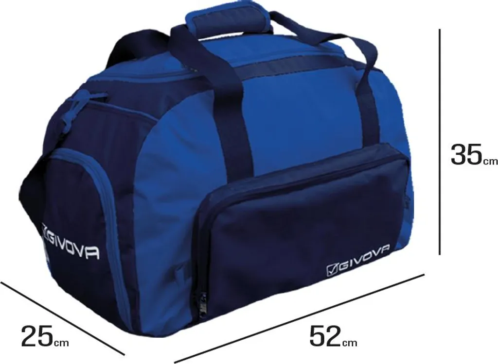 Borsa Palestra GIVA Royal Blue - Borsone Sportivo Extra Duraturo