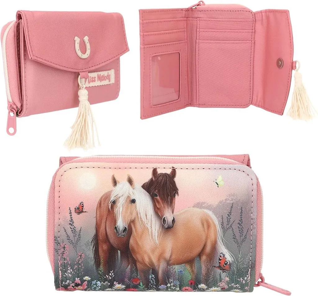 Porte-monnaie scolaire Miss Melody FLOWERS pour argent de poche fille