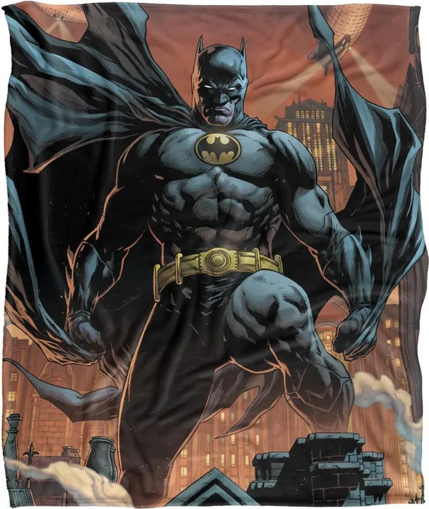 Couverture Batman Multicolore TV18654 en Tissu Moelleux et Résistant