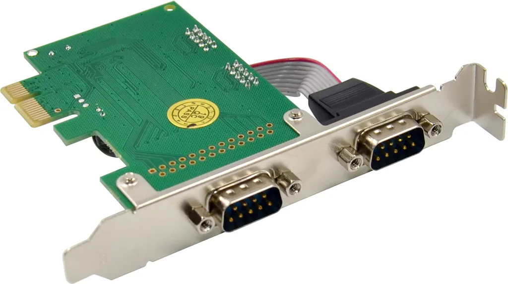 Carte InLine® PCIe 2 ports RS-232 avec connecteurs D-Sub 9 profil bas