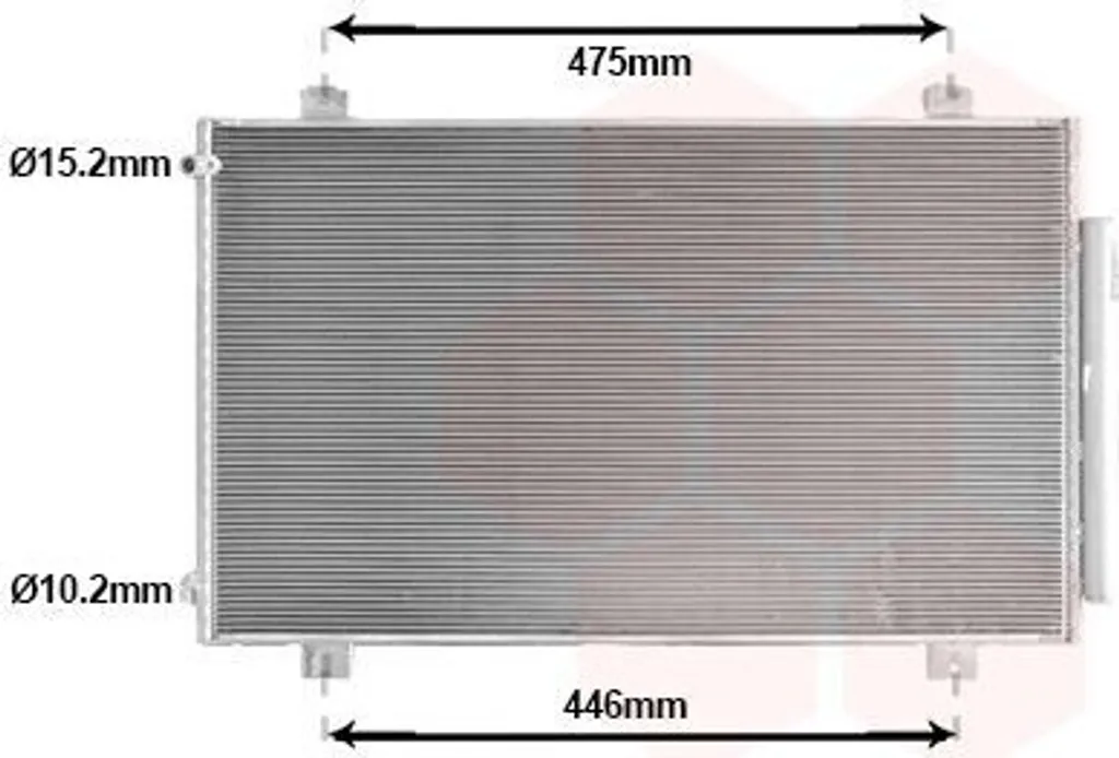 Condenseur de Climatisation avec Déshydrateur pour HONDA CIVIC X 25015711