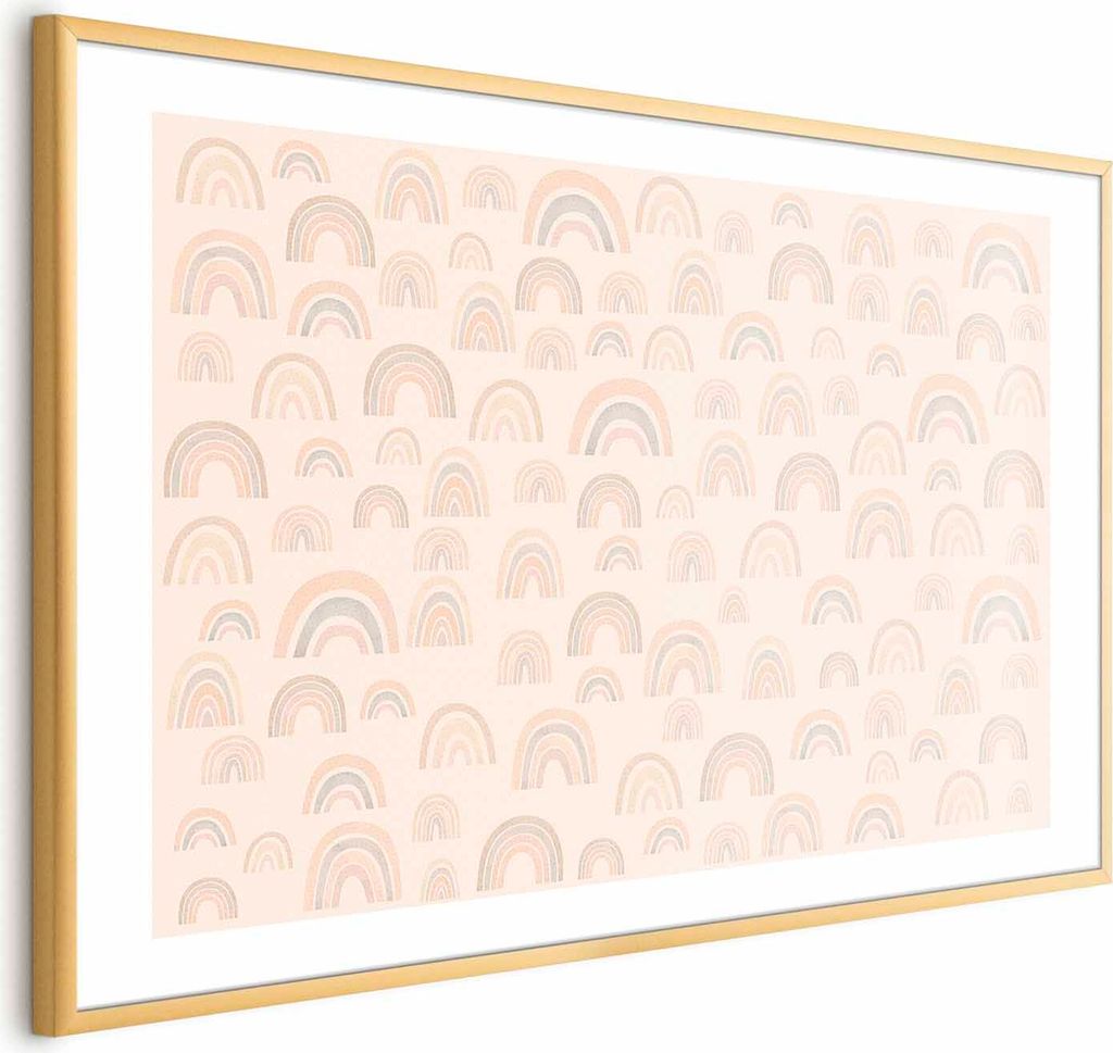 Posterpapier Poster - Pastel Rainbows 30x21 cm Für Kinder e-A-10132-ao-a