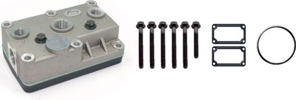Kompressor Reparatursatz, Zylinderkopf + Deckel + Dichtungen + Schrauben | Renault Magnum, Kerax, Prämie | 78 mm, 500 ccm