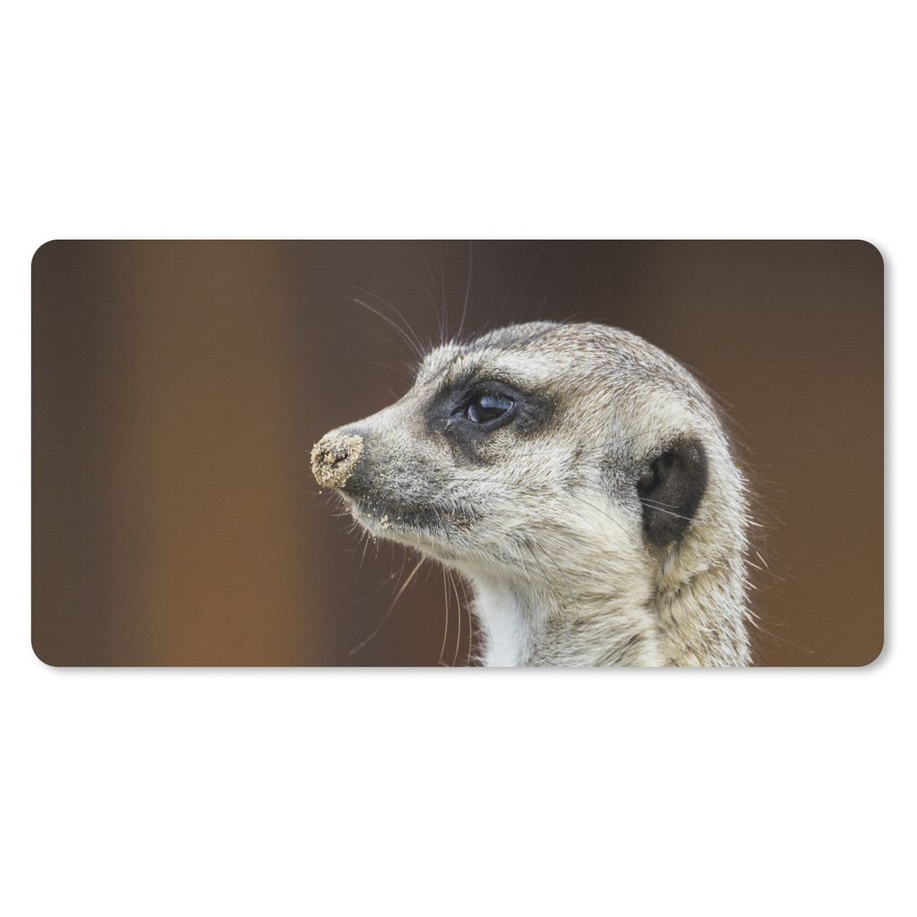 MuchoWow Mauspad Mousepad Erdmännchen - Tier - Spiel 60x30 cm - Mousepads - Maus Mat - Pad - Mausunterlage - Nachhaltig