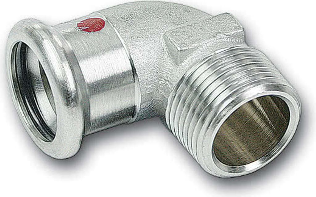 SANHA-Therm Winkel mit Außengewinde : 18x1/2 Anschluss Dimension: 18x1/2
