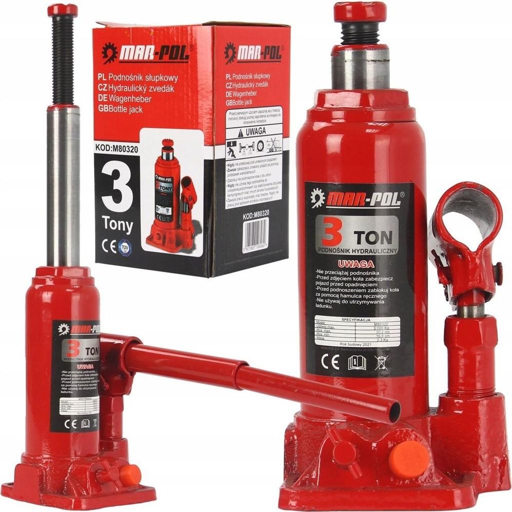 MAR-POL Hydraulický zvedák 3t panenka M80320 Obrázek produktu 
