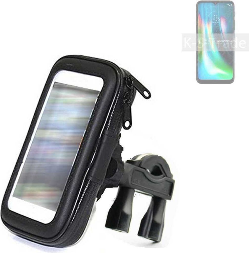 K-S-Trade Fahrrad-Halterung kompatibel mit Motorola Moto G9 Play Handy-Halterung Halter Lenkstange Fahrradhalterung Motorrad Bike Mount