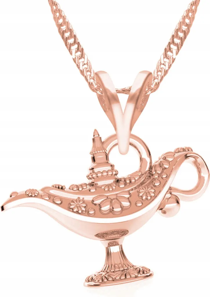 Collana Lampada Magica Aladino Argento 925 Dorato | Eleganza Minimal