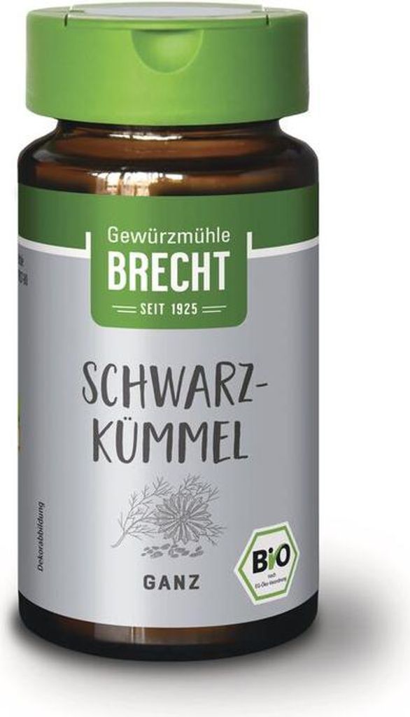 Gewürzmühle Brecht Schwarzkümmel ganz Glas - - 40g