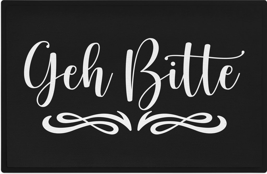 Trendation - Geh Bitte Lustige Fußmatte Geschenk Witz Geh Weg Fussabtreter Außen und Innenbereich Lustig 60x40 cm