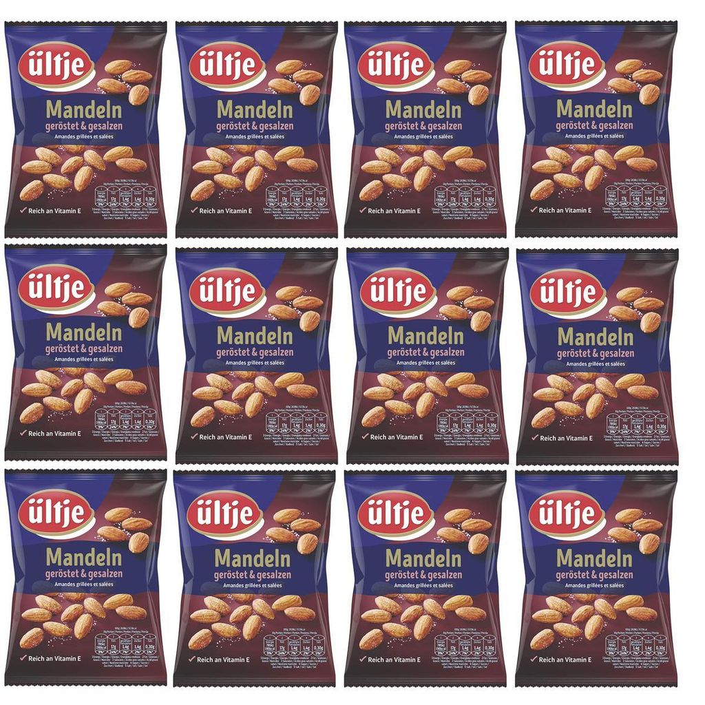 Mandorle Ültje tostate e salate 150g confezione da 12 pezzi Immagine del prodotto 