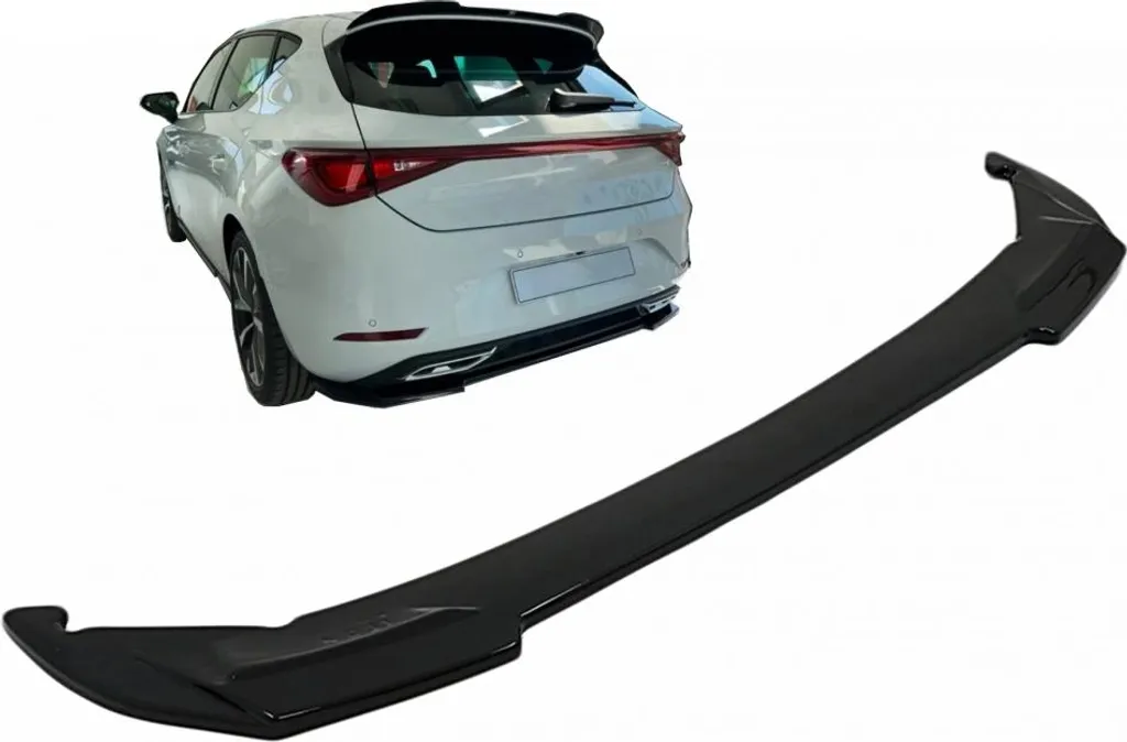 Splitter Arrière Seat Leon Mk4 FR 2020+ en ABS Noir Brillant Haute Qualité
