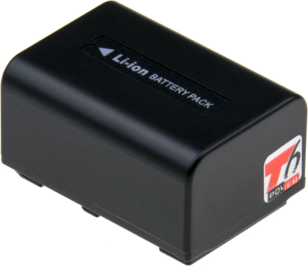 Batteria T6 Power per SONY DCR-SR38E, Li-Ion, 6,8 V, 1030 mAh (7 Wh), grigio - 3