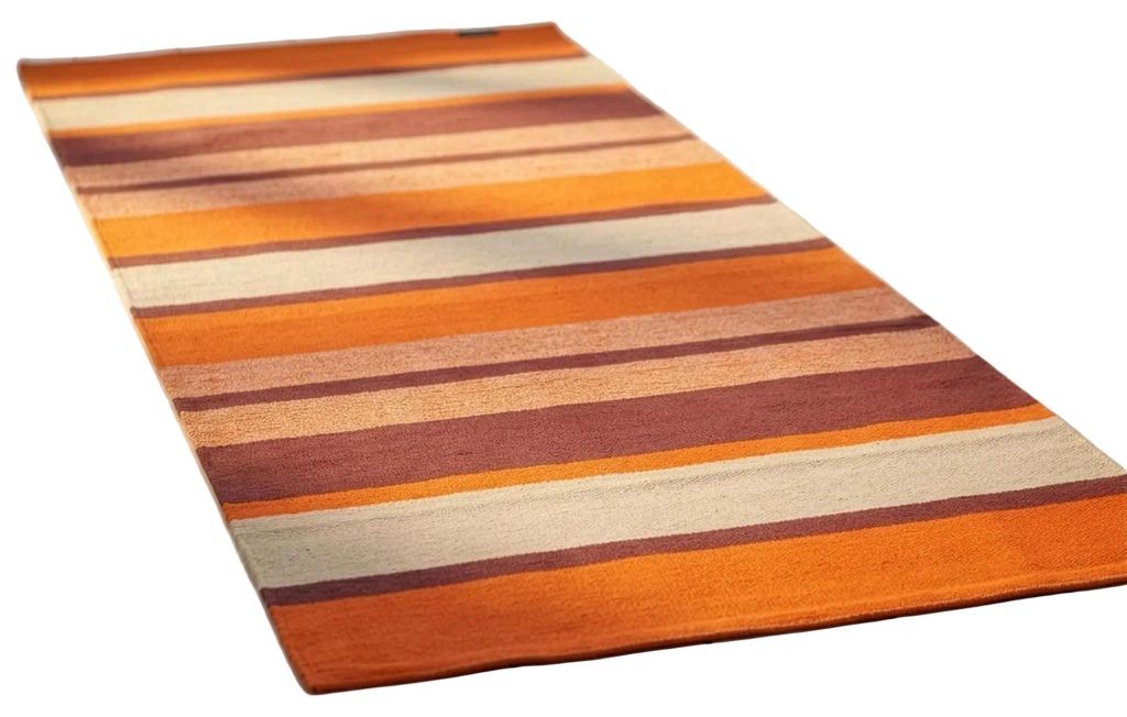 Yogateppich Baumwolle rug - striped