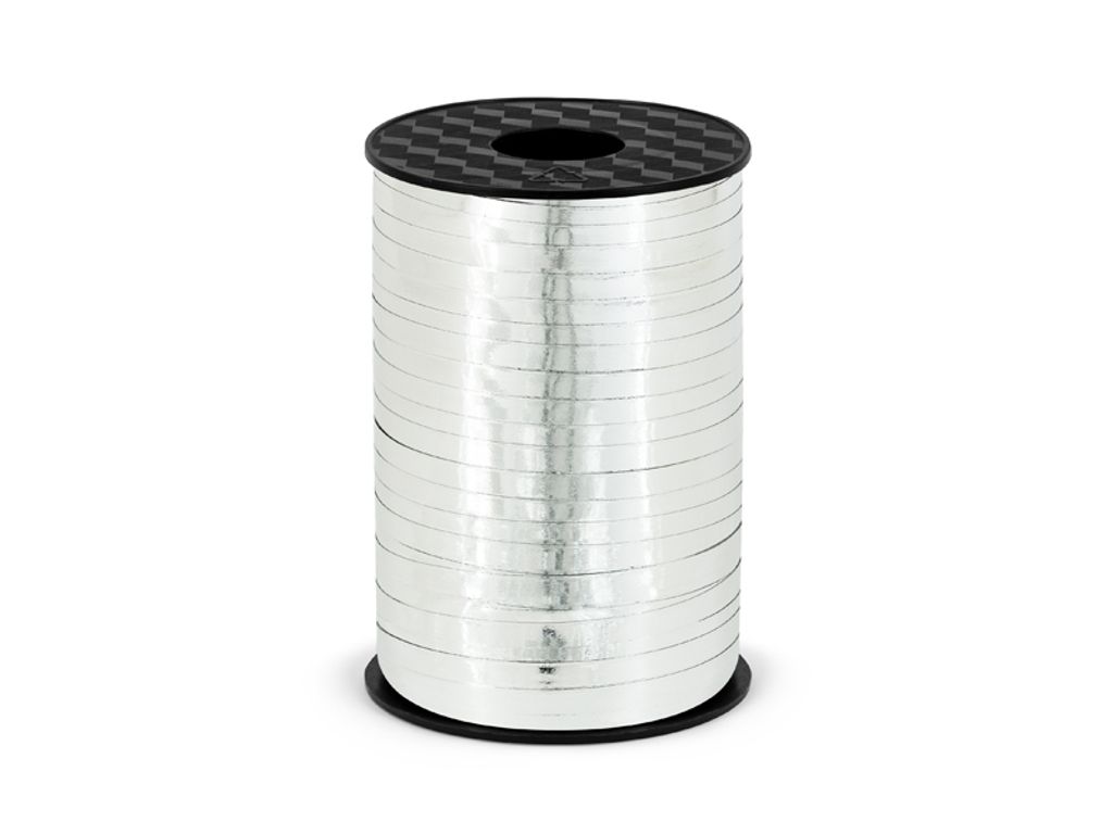 Wstążka plastikowa, srebrny, 5mm/225m Zdjęcie produktu 