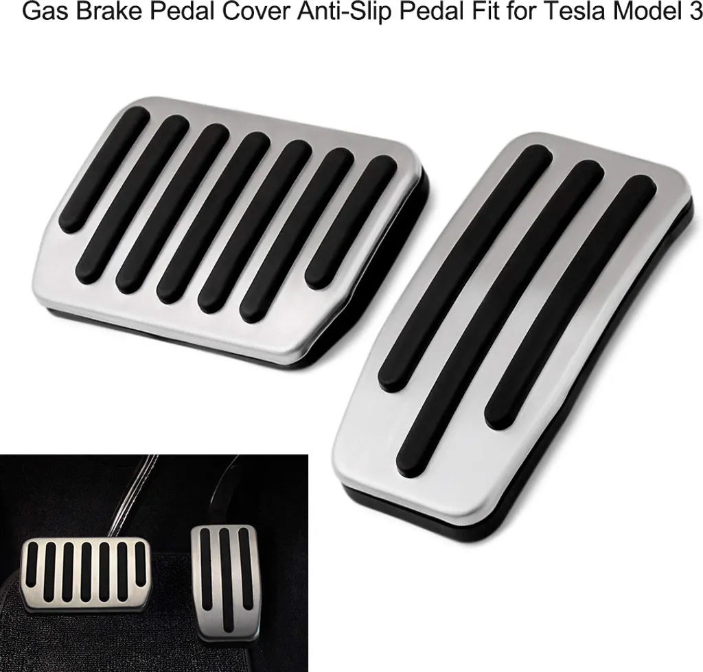 Pedali Tesla Model 3 2021 Alluminio: Kit Sportivo Antiscivolo