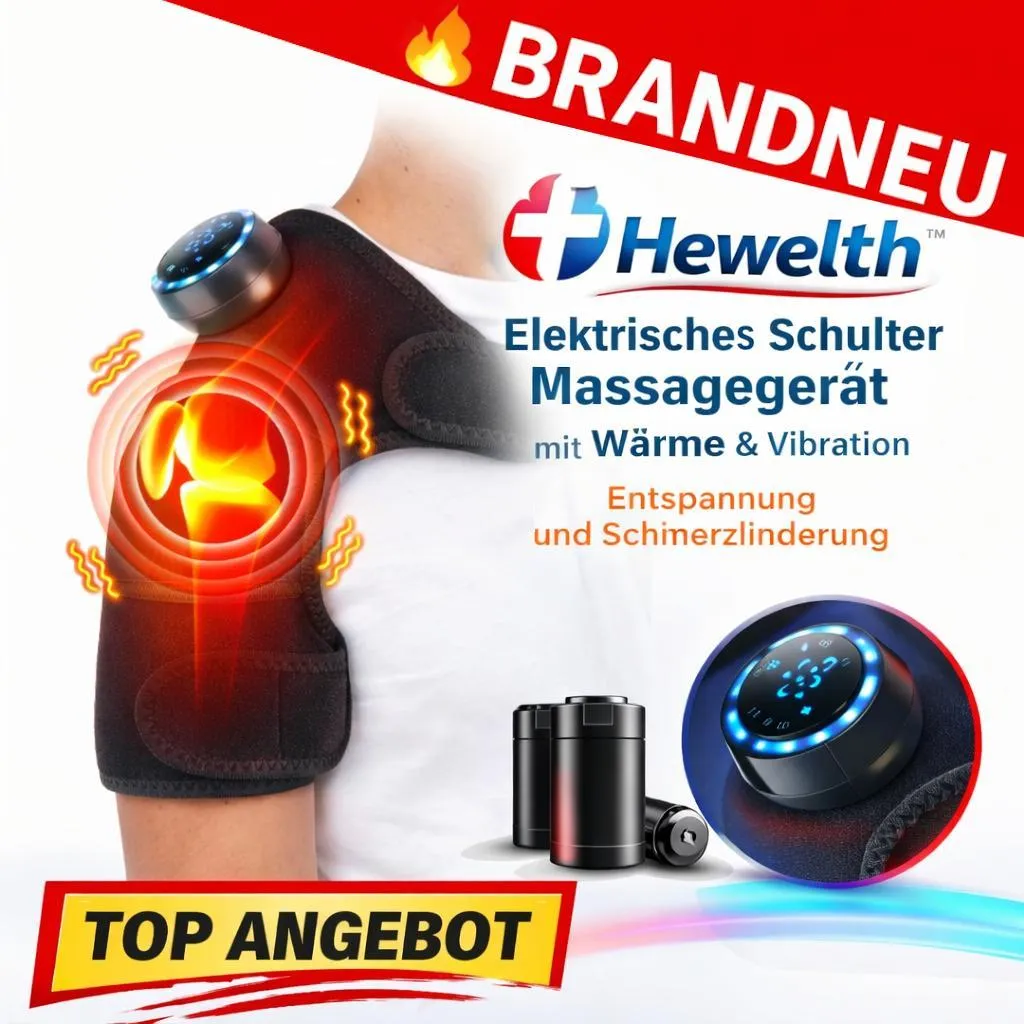 Appareil de massage électrique pour épaule avec chaleur - Attelle 2-en-1