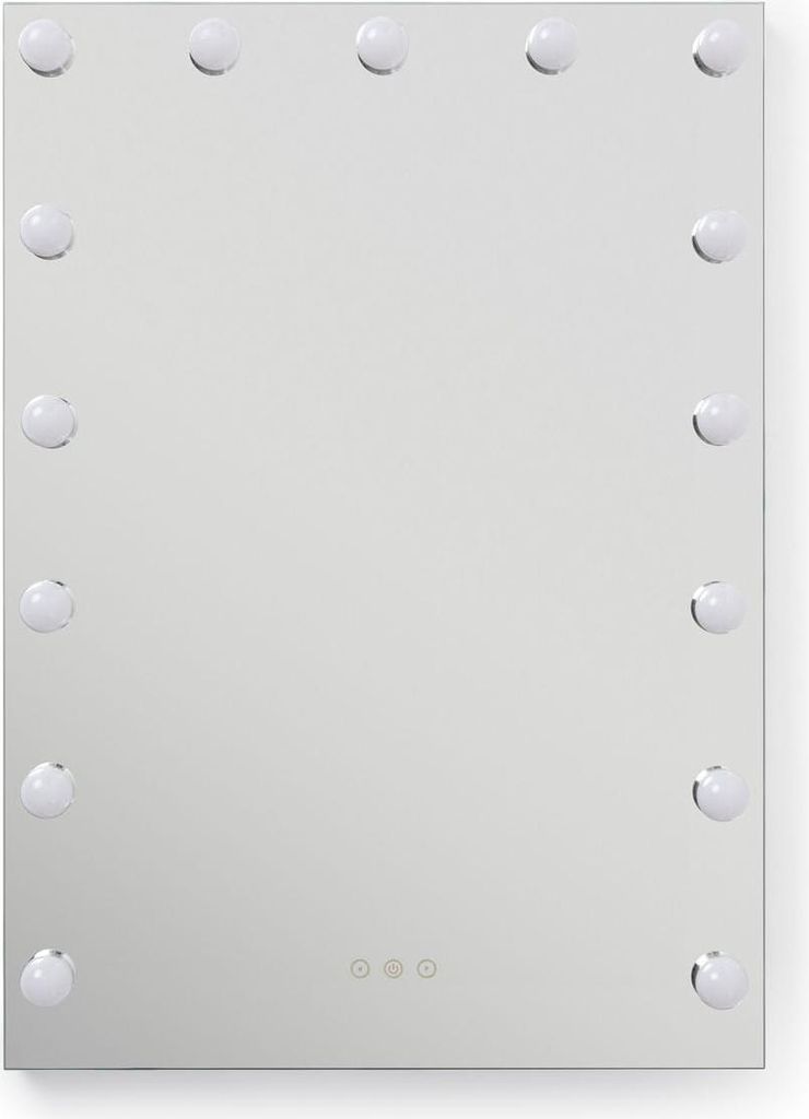 Badezimmerspiegel mit LED-Licht 70x50 cm Essauira Wählbar (Warm-Neutral-Kalt)