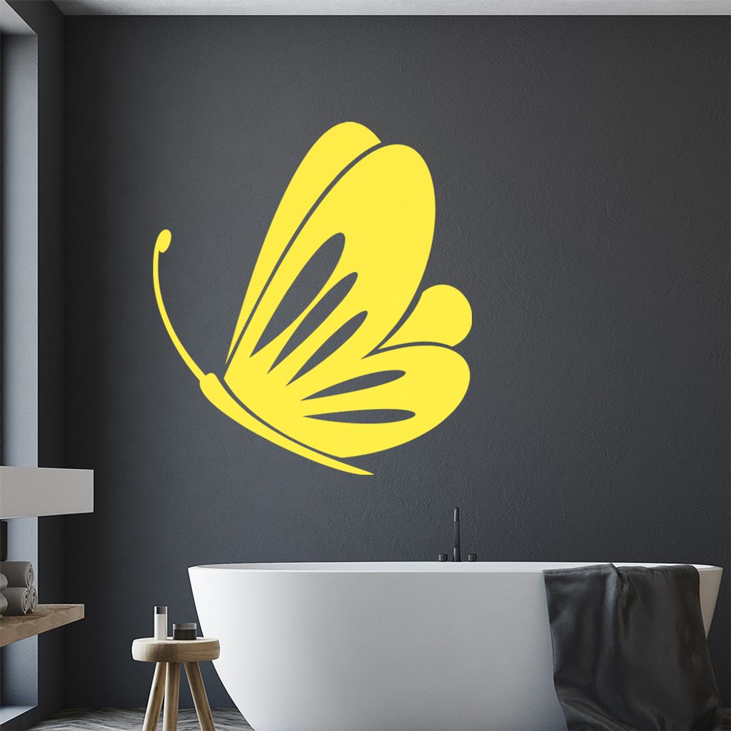 Schmetterling Nr. 1 Wandtattoo in 6 Größen - Wandaufkleber Wall Sticker - Dekoration, Küche, Wohnzimmer, Schlafzimmer, Badezimmer