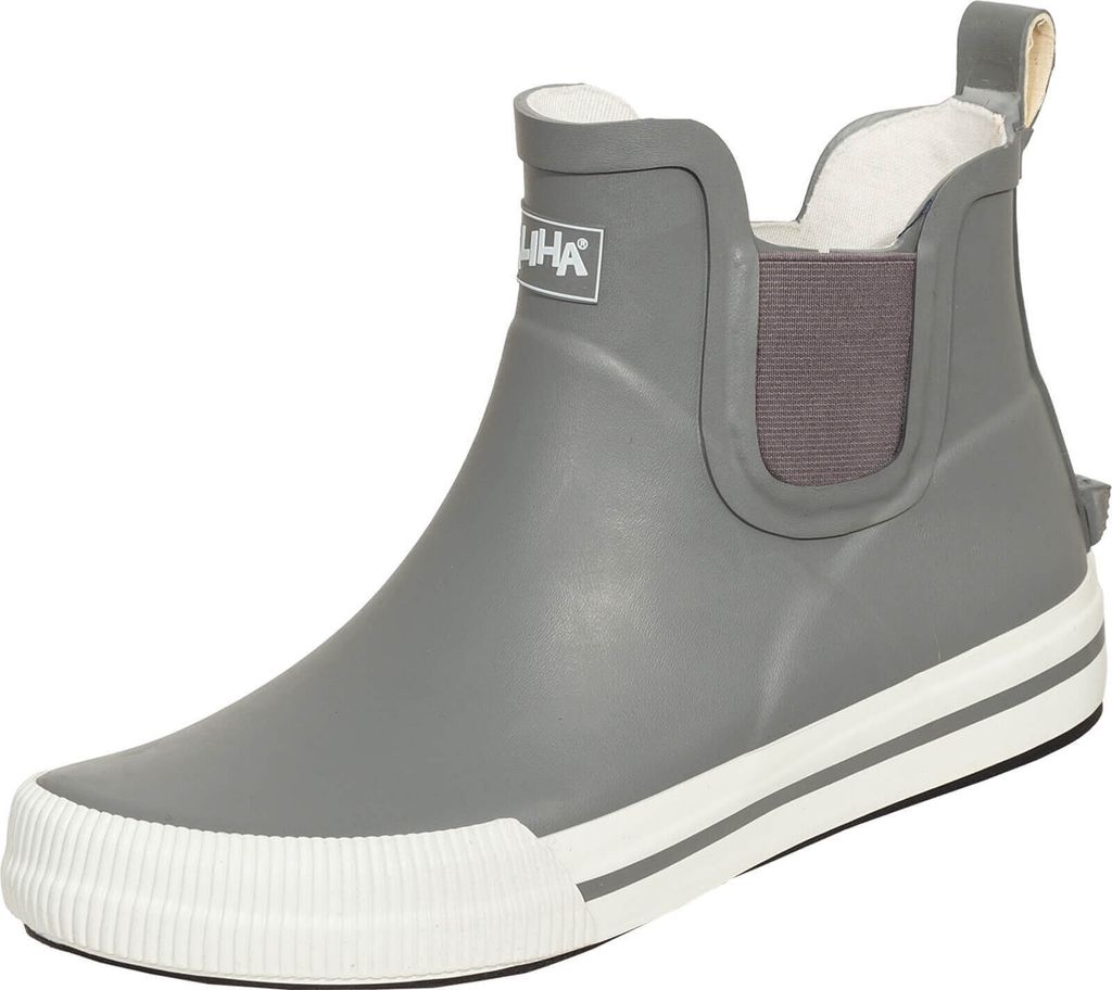 SALIHA Damen-Halbstiefel Momo grau/weiß Gr. 42