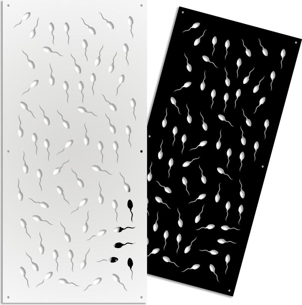 MAYBE LIFE – Perforiertes PVC–Panel – Sonnenschutz 50x150 cm schwarz