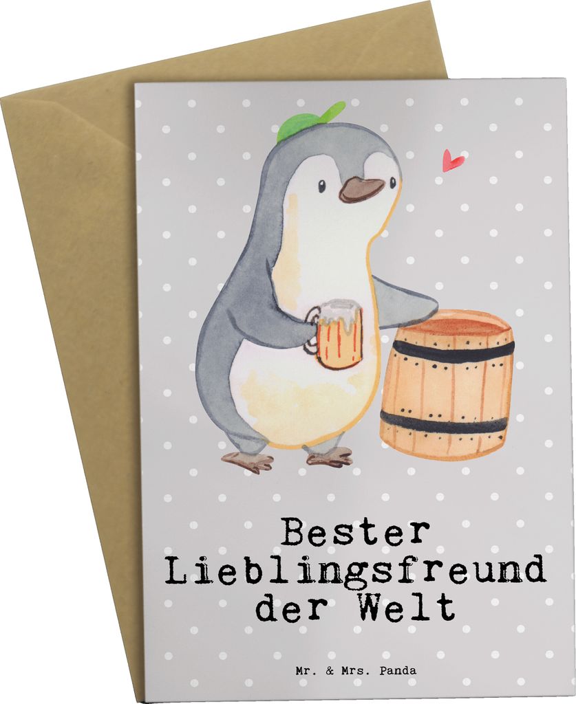 Mr. & Mrs. Panda valentinstagskarte Pinguin Bester Produktbild 