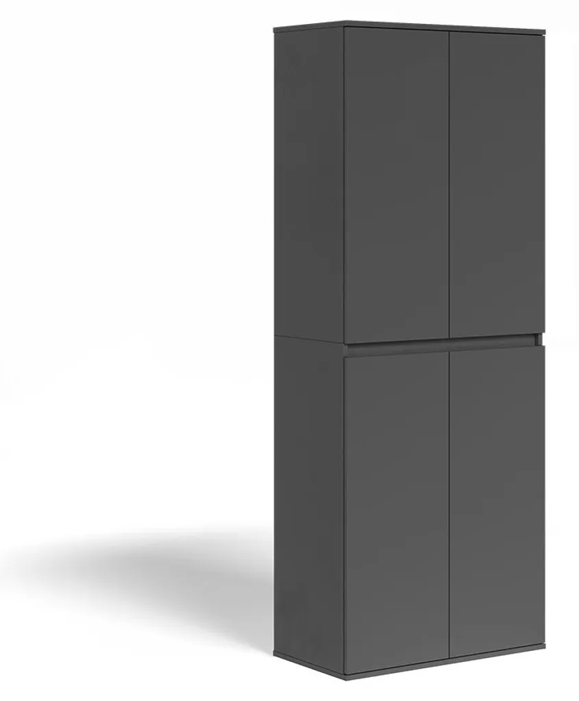 Penderie lingère Vicco Claus Anthracite 4 portes 191cm de hauteur