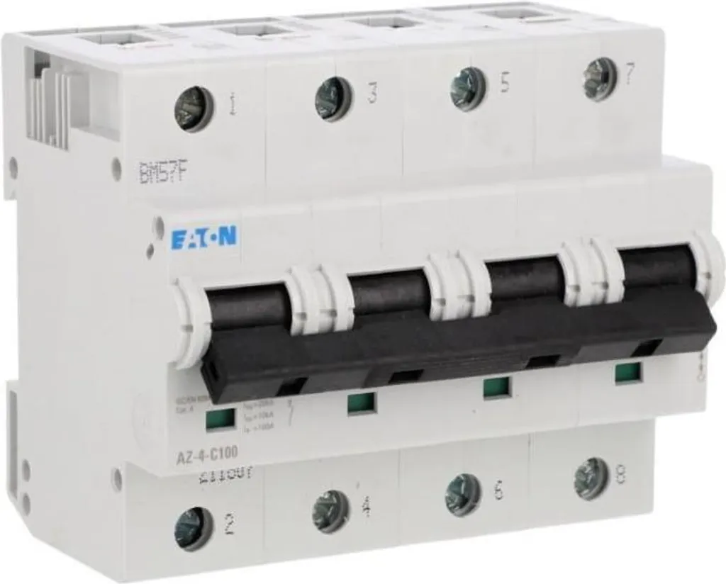 Disjoncteur AZ-4-C100 Eaton 211807 - Protection 4P 100A 20kA AC