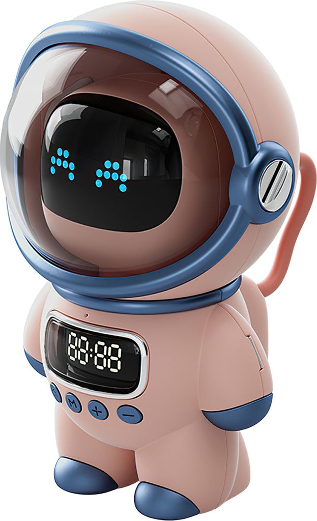 Astronaut intelligente Bluetooth Lautsprecher Wecker Home kreatives Radio mit Nachtlicht, Geburtstagsgeschenk, Bürozimmerdekoration