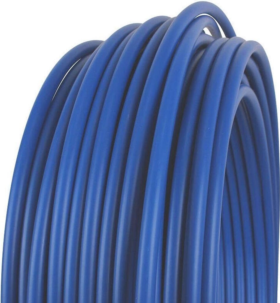 Polypropylen Kunststoffrohr Ø 20 mm, Meterware, Blau