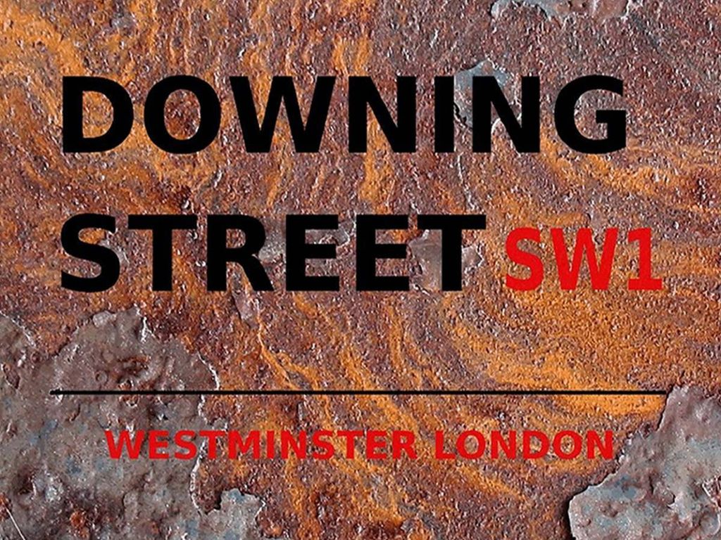 vianmo Holzschild 30x40 cm London Westminster downing Street SW1