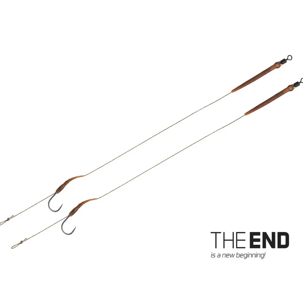 Montage carpe 25lbs Delphin THE END Boilie Rig avec hameçon de n°6