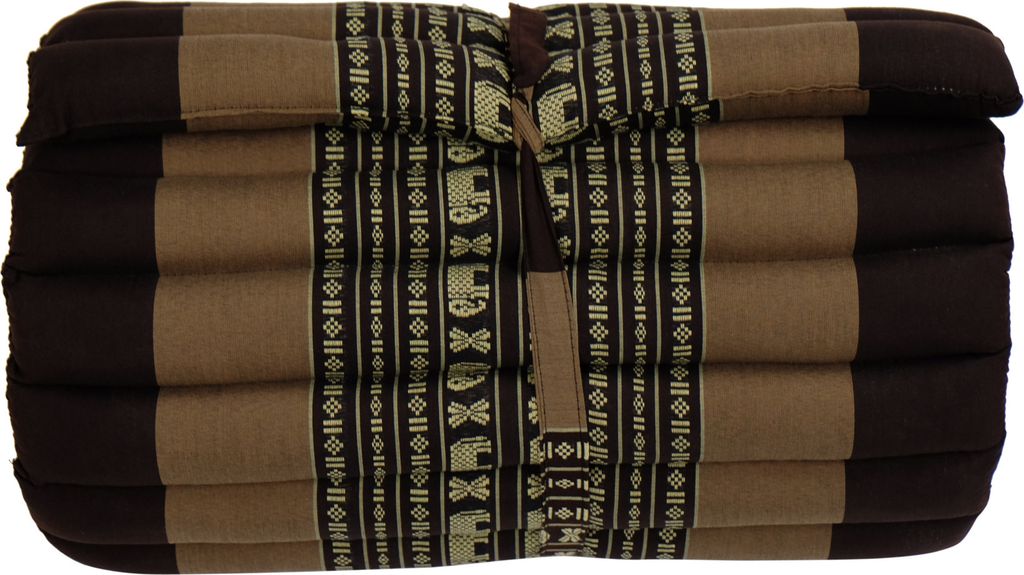 Fine Asianliving Thaimatte Rollbar Kapokfüllung 190x50x4.5cm Thai Kissen Meditation Matte Matratze Kapok 301-P12