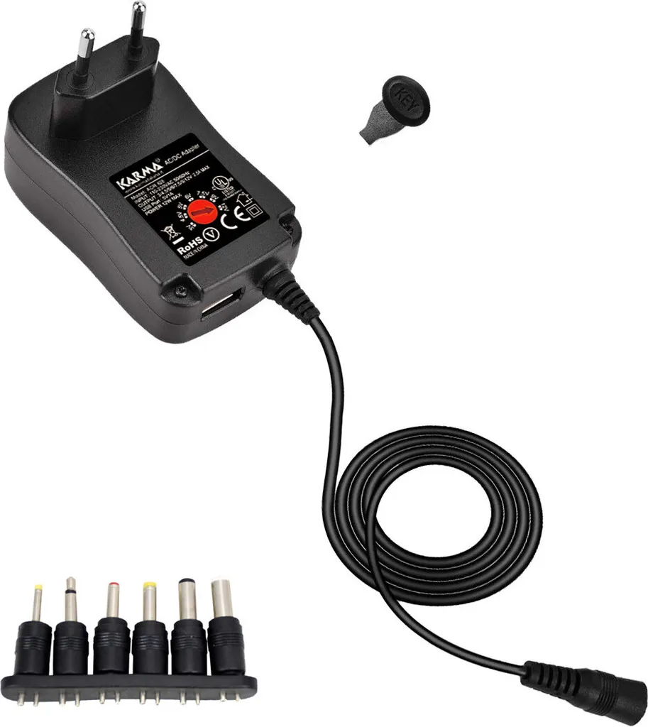 Karma Italiana ACR 628 Alimentation et Convertisseur de Tension 30W Noir