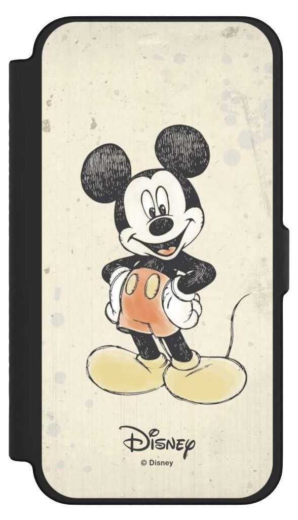 NIVOCASE Klapphülle für Apple iPhone 12 Pro Max Handyhülle aus Kunst Leder NIVOflip schwarz Offizielles Lizenzprodukt Wasserfarbe