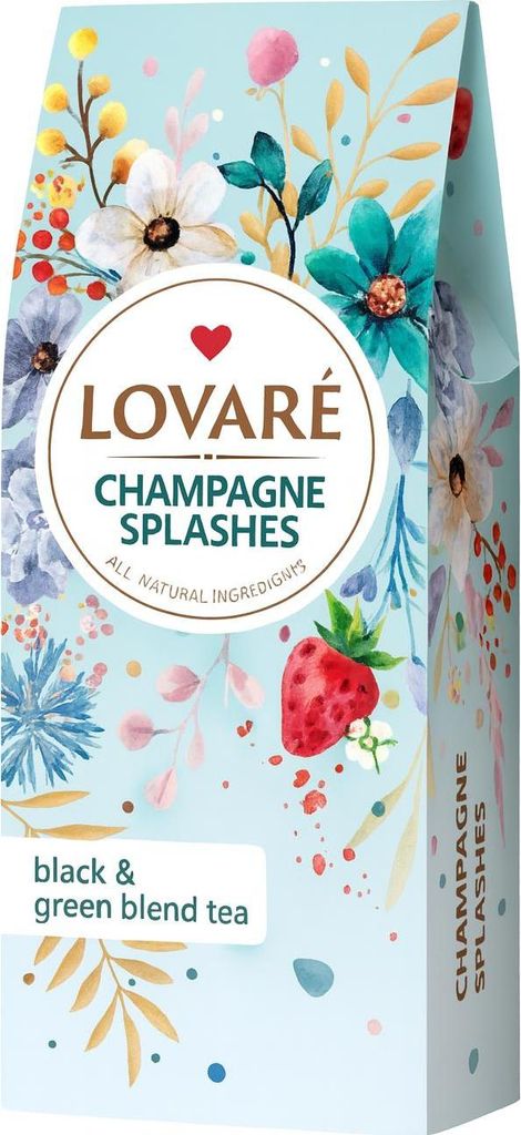 Lovare Tee «Champagne splashes» Schwarztee 80 gr. Produktbild 