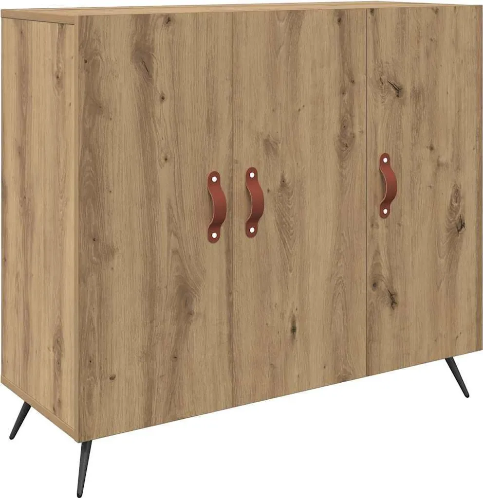 Buffet Rovere Artisan 89,5x34x80 cm | Mobile Soggiorno Legno 3 Ante
