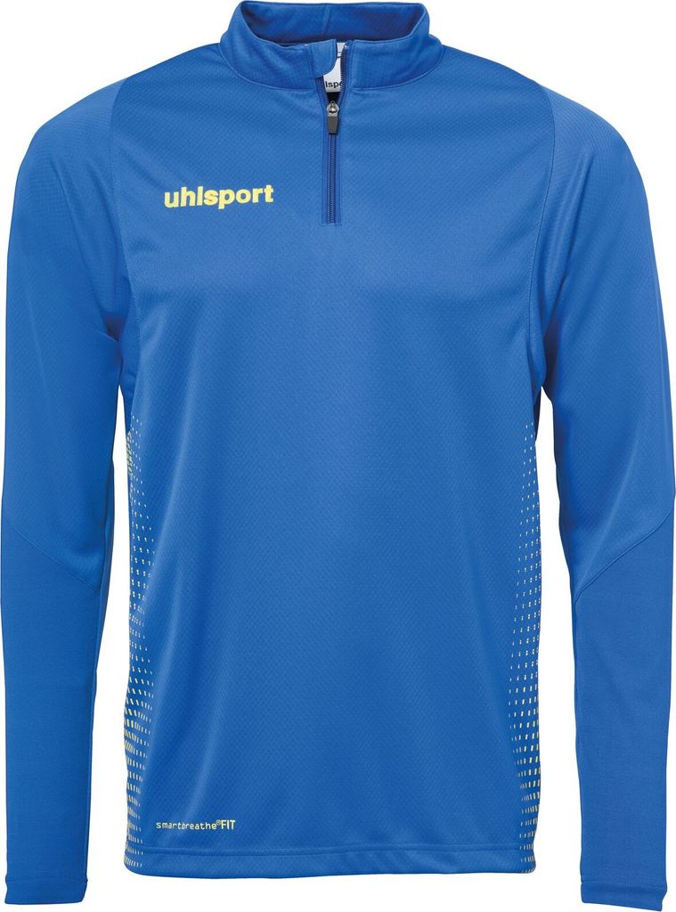 Uhlsport SCORE 1/4 ZIP TOP 152 azurblau/limonengelb