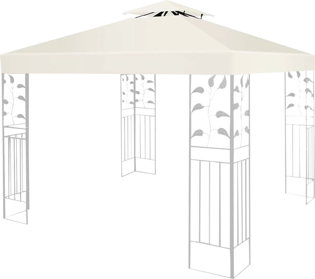 Aopunly Ersatzdach Pavillon 3x3m Beige, Pavillondach mit Produktbild 