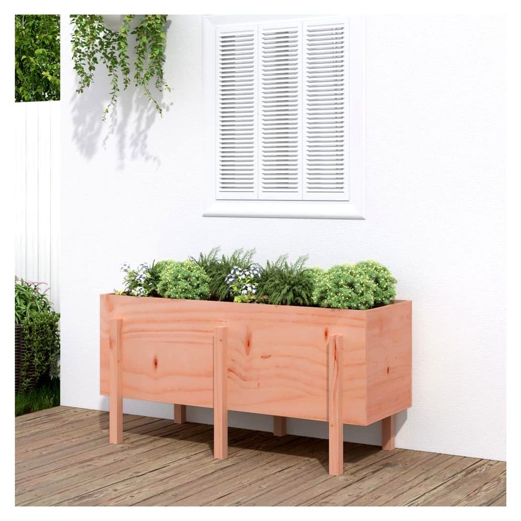 Hochbeet 121x50x57 cm aus massivem Douglasienholz