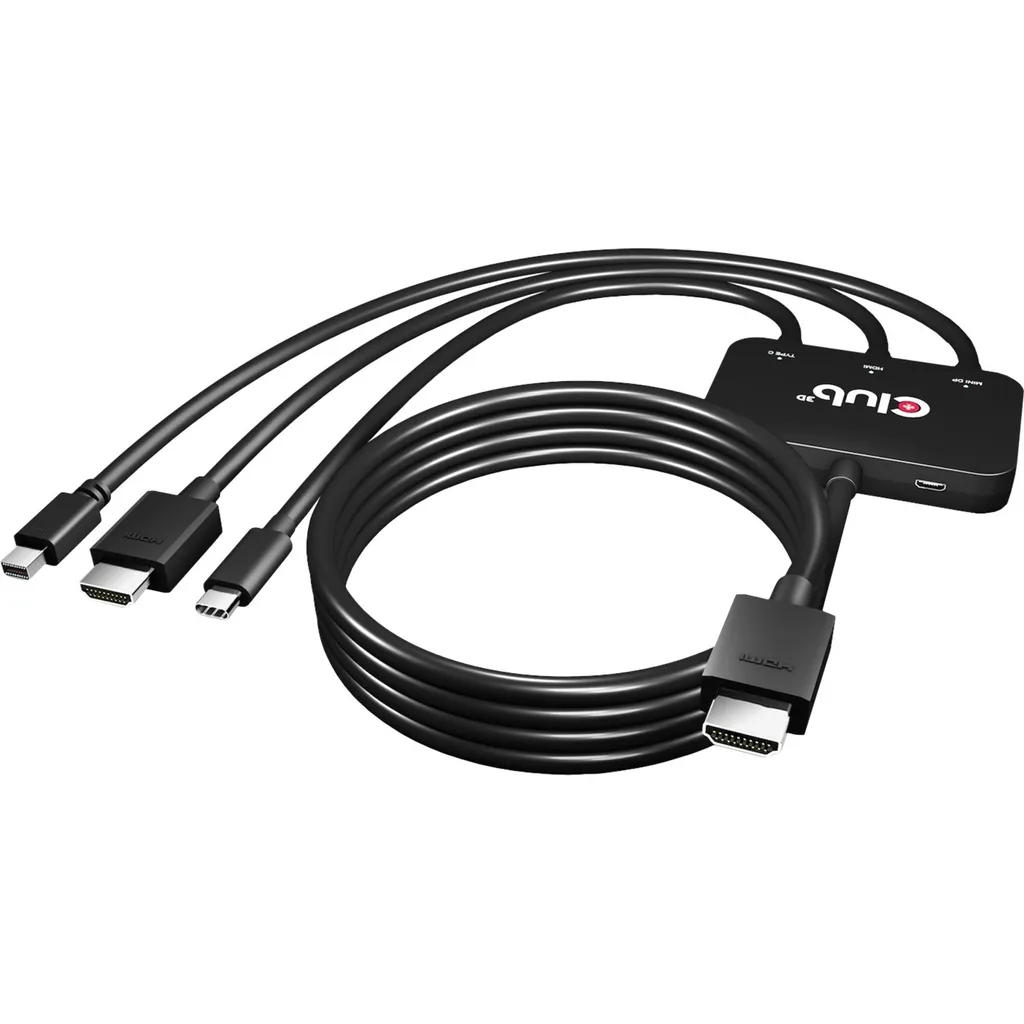 Adaptateur Multiconnecteur USB-C et Mini DisplayPort vers HDMI 4K