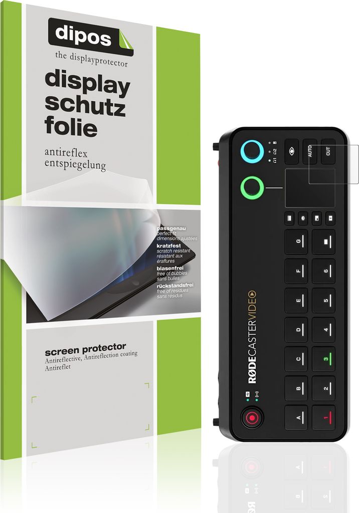 4x Schutzfolie für Rode Rodecaster Video matt Displayschutzfolie Folie Display Schutz dipos