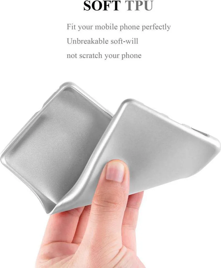 Custodia Libro Portafoglio Cadorabo Per Google Pixel - Classy Argento - Con Vani Per Carte, Chiusura Magnetica E Funzione Stand - Protezione Completa