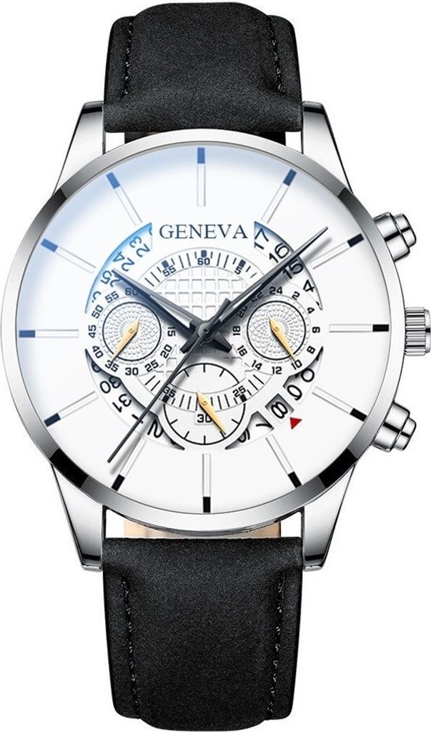 BR-23738 Uhr – Modische Herrenuhr Schwarz/Silber KP23738