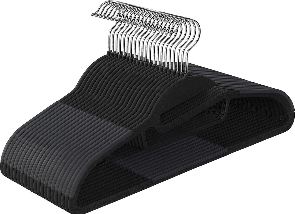 Set da 20 grucce Relaxdays, rivestite in gomma antiscivolo, Immagine del prodotto 