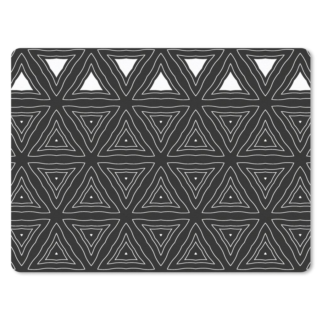 MuchoWow Mauspad Mousepad Geometrie - Gestaltung - Mosaik 23x19 cm - Mousepads - Maus Mat - Pad - Mausunterlage - Schreibtischunterlage - Mauspad