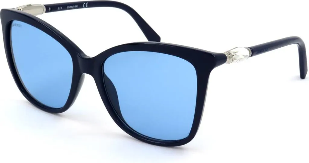 Occhiali da sole da donna Swarovski Occhiali da vista Occhiali di marca Occhiali da donna, Taglia: taglia unica, Colore: blu navy, azzurro
